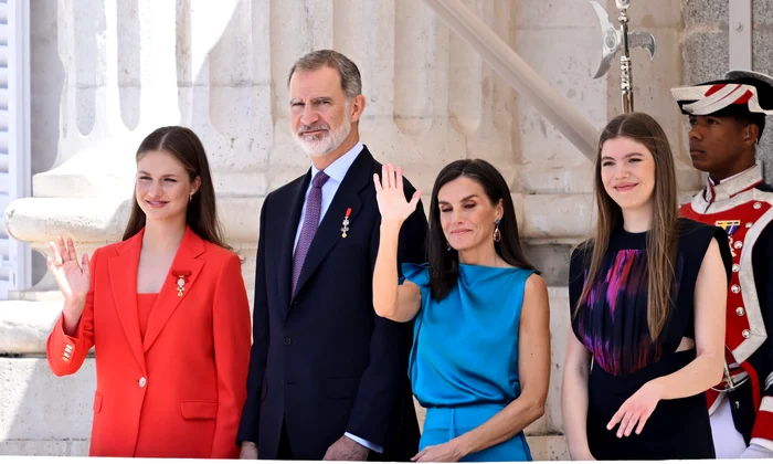Regina Letizia, Felipe, Leonor și Sofia GettyImages 2158231471 jpg