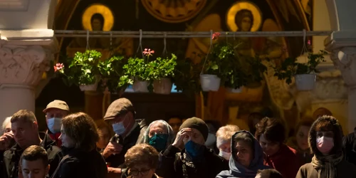 Slujba de Paste Inviere la biserica Nasterea Maicii Domnului din Bucuresti 24 aprilie 2022 FOTO Mediafax / Alexandru Dobre