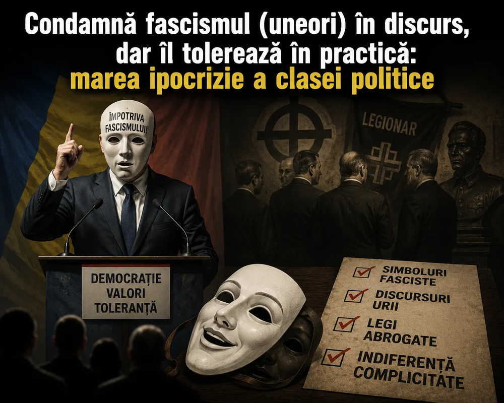 Condamnă fascismul (uneori) în discurs, dar îl tolerează în practică: marea ipocrizie a clasei politice