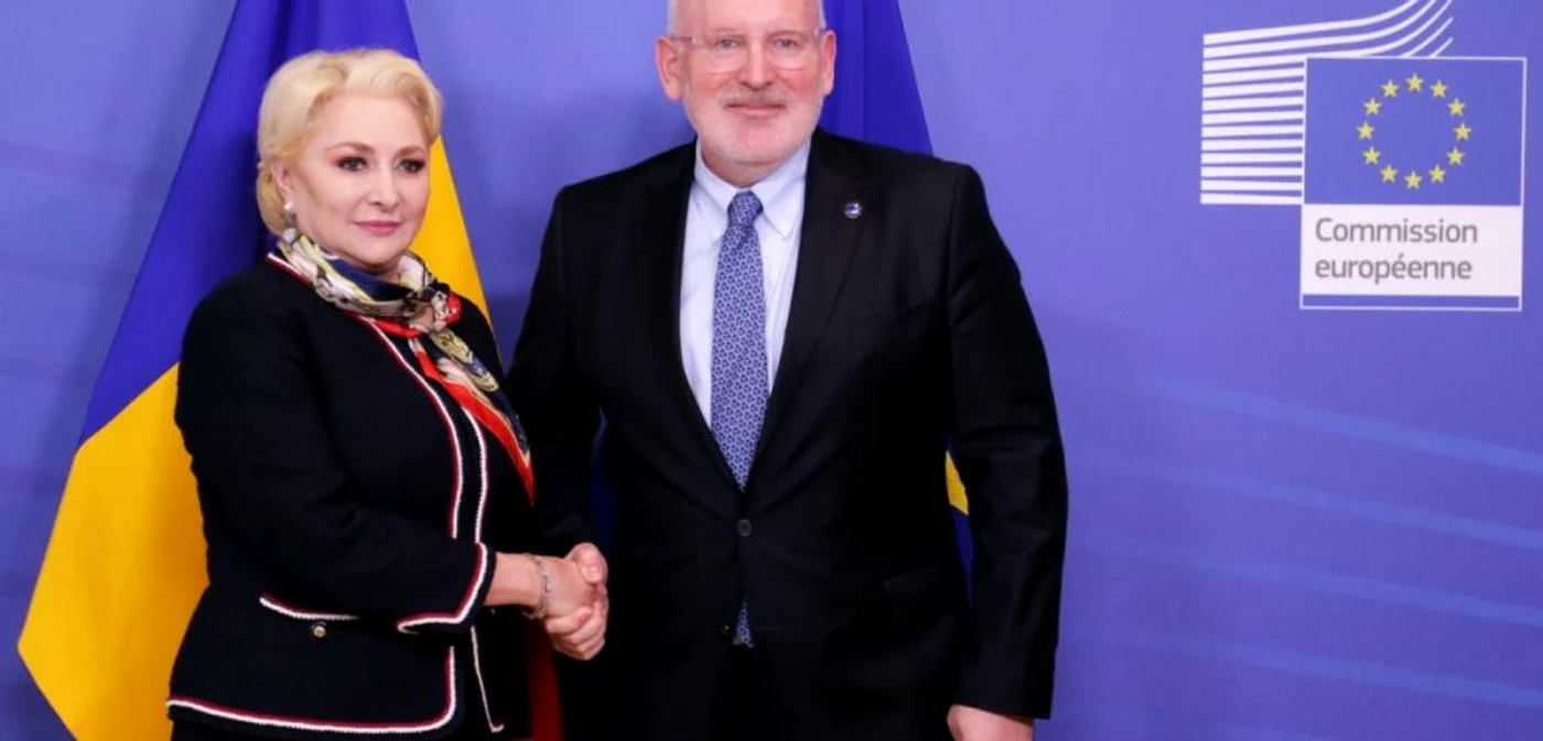 Frans Timmermans si Viorica Dăncilă FOTO gov.ro