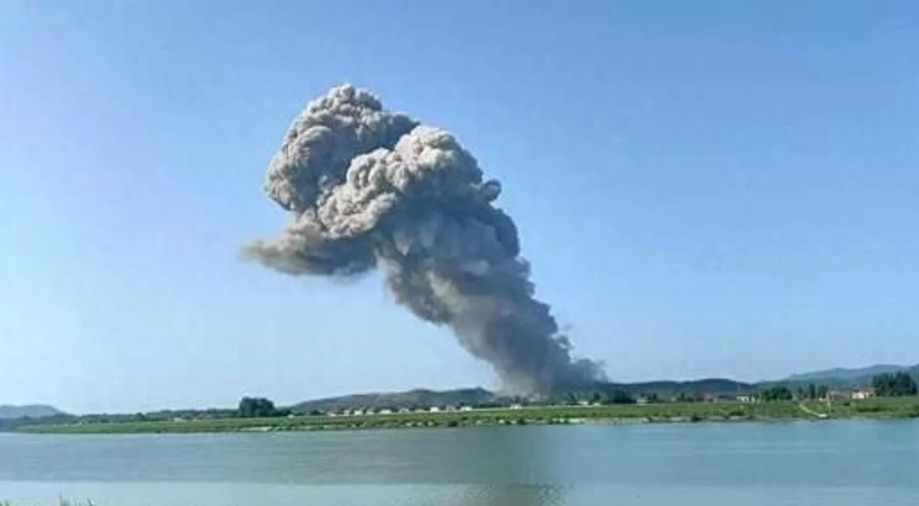 Explozie devastatoare într-o fabrică de artificii din China FOTO: X