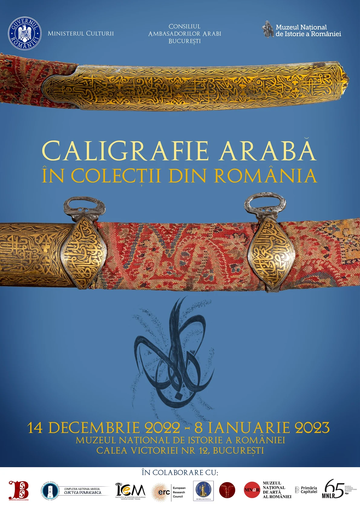 Expoziția „Caligrafie arabă în colecții din România”, inaugurată la Muzeul Național de Istorie a României 
