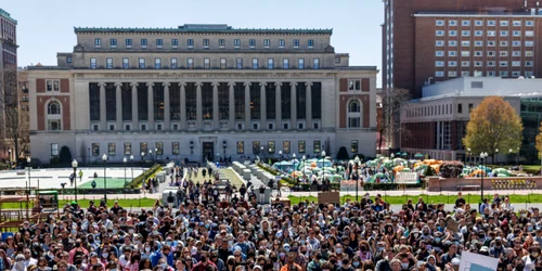 Proteste ale studenților de la Universitatea Columbia față de războiul din Fâșia Gaza FOTO EPA-EFE