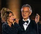 Andrea Bocelli și Karol G în concertul cu drone. FOTO: Facebook Andrea Bocelli