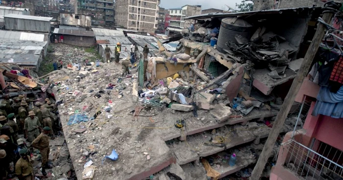 Clădire prăbuşită în Nairobi, Kenya - FOTO AP