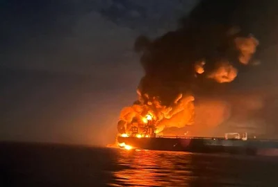 un petrolier rus a luat fot in marea neagra foto x @MrFukkew jpg