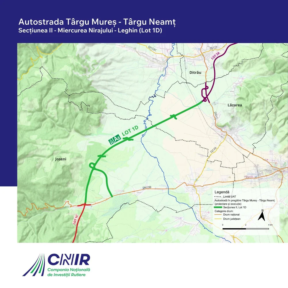 Lucrările la Autostrada A8 avansează. CNIR a atribuit al doilea contract de supervizare pe zona de munte