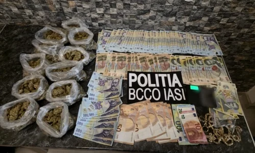 Droguri ascunse într-o vulcanizare din Iasi FOTO Poliția Iași.