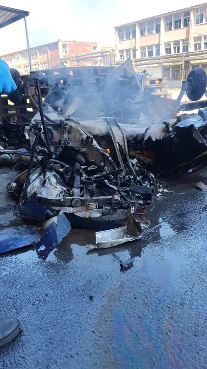 Incident aviatic la Arad. Foto: Aradon