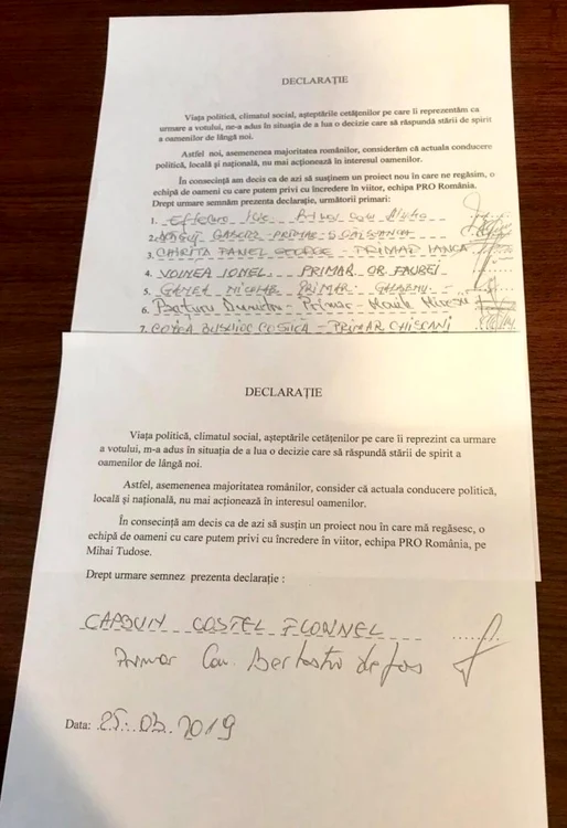 document semnat de primari psd foto de braila