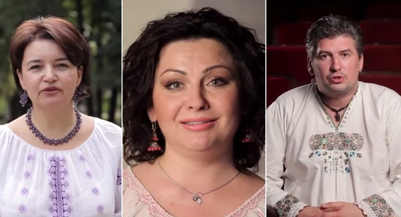 Ministra Culturii, Monica Babuc şi soliştii Geta Burlacu şi Nicu Ţărnă apar într-o nouă campanie de promovare a portului popular Colaj: Adevărul