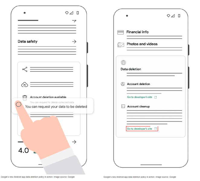 Google Play solicită aplicațiilor Android să permită ștergerea contului și a datelor asociate