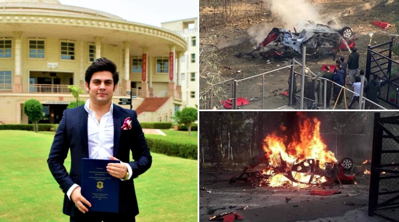 Moartea lui Yama Siawush a fost provocată de o bombă magnetică atașată de vehiculul în care se aflau jurnalistul și alți doi bărbațiFoto: Sediq Amarkhil TWITTER