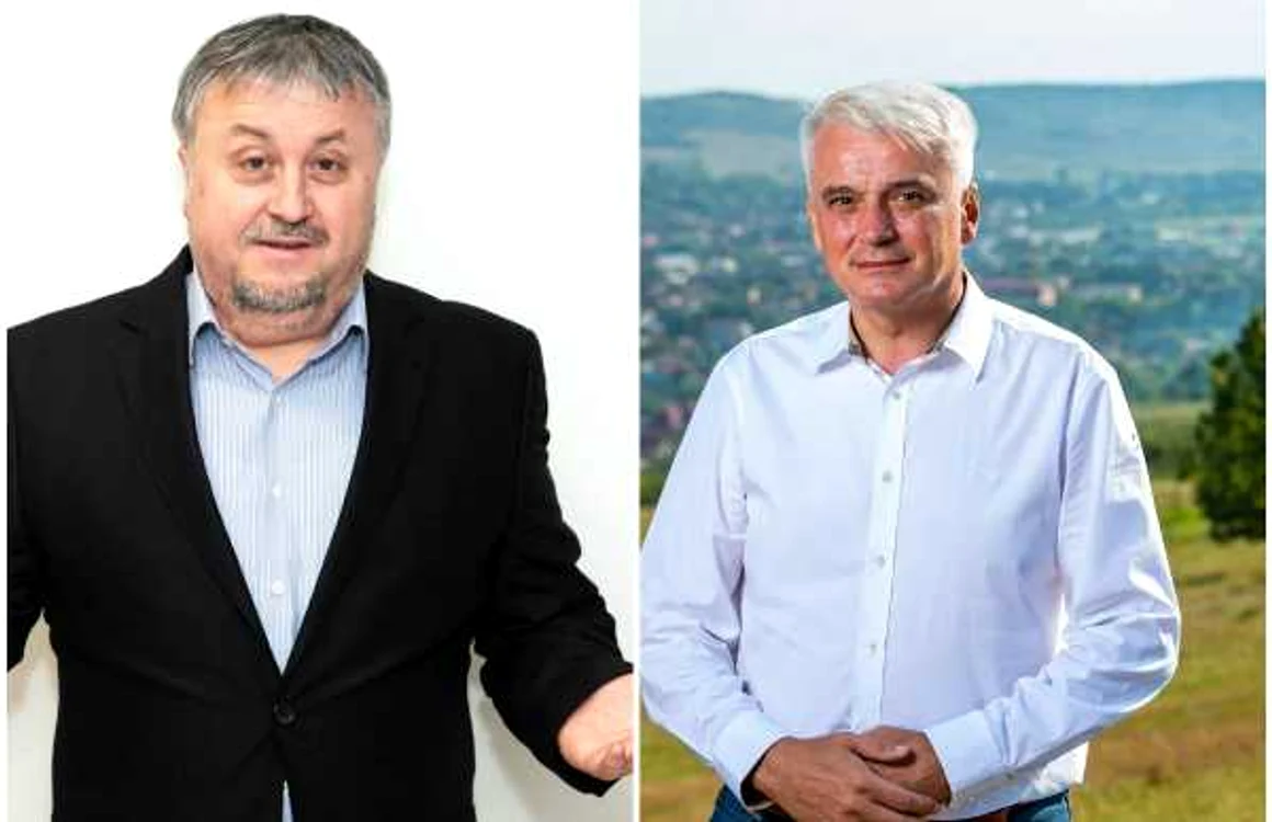 Virgil Bob (stânga) şi Septimiu Ţurcaş (dreapta) sunt contracandidaţi la alegerile din 27 septembrie FOTO Facebook.com