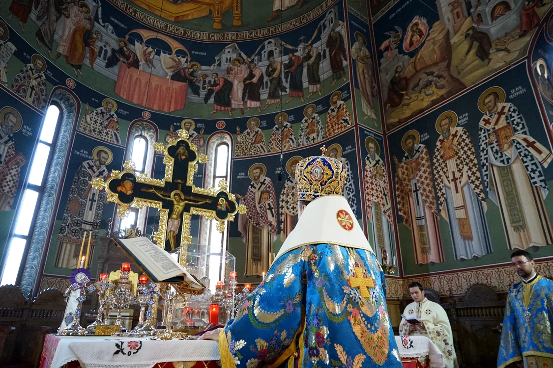 Slujbă în postul Crăciunului la catedrala din Slobozia FOTO ESC