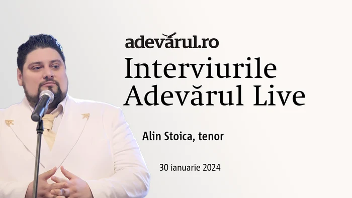 Tenorul Alin Stoica la Adevarul Live Sursa foto Adevarul