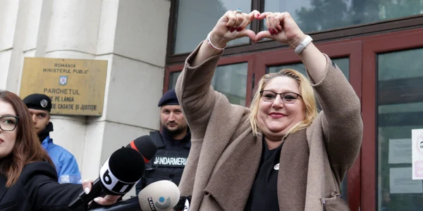 Diana Șoșoacă la Parchetul General FOTO Inquam / George Călin 