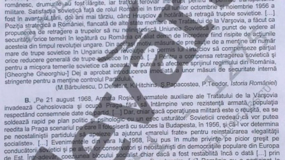 Bacalaureat 2013: Subiectele la Istorie Ce părere aveţi? jpeg
