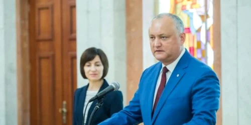 Igor Dodon si Maia Sandu