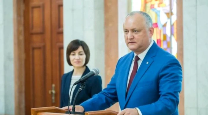 Igor Dodon si Maia Sandu