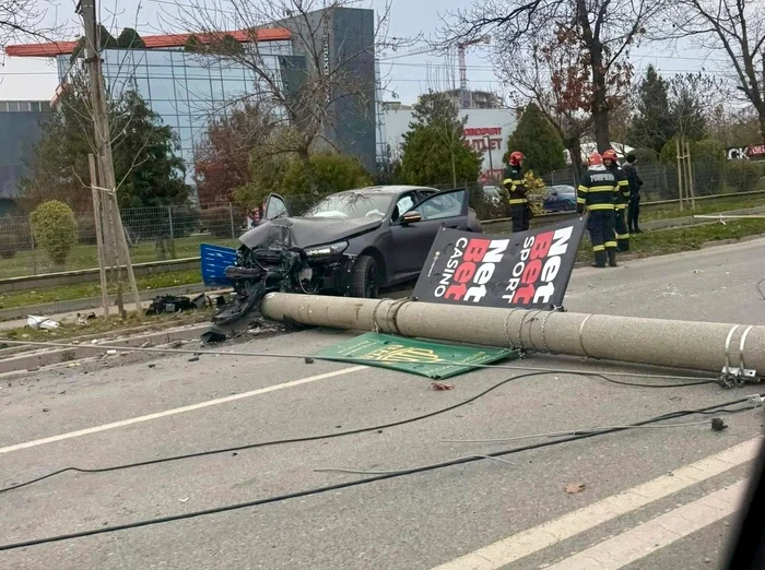 Șoferița a fost îndrumată către Biroul Accidente Ușoare. FOTO Infotrafic