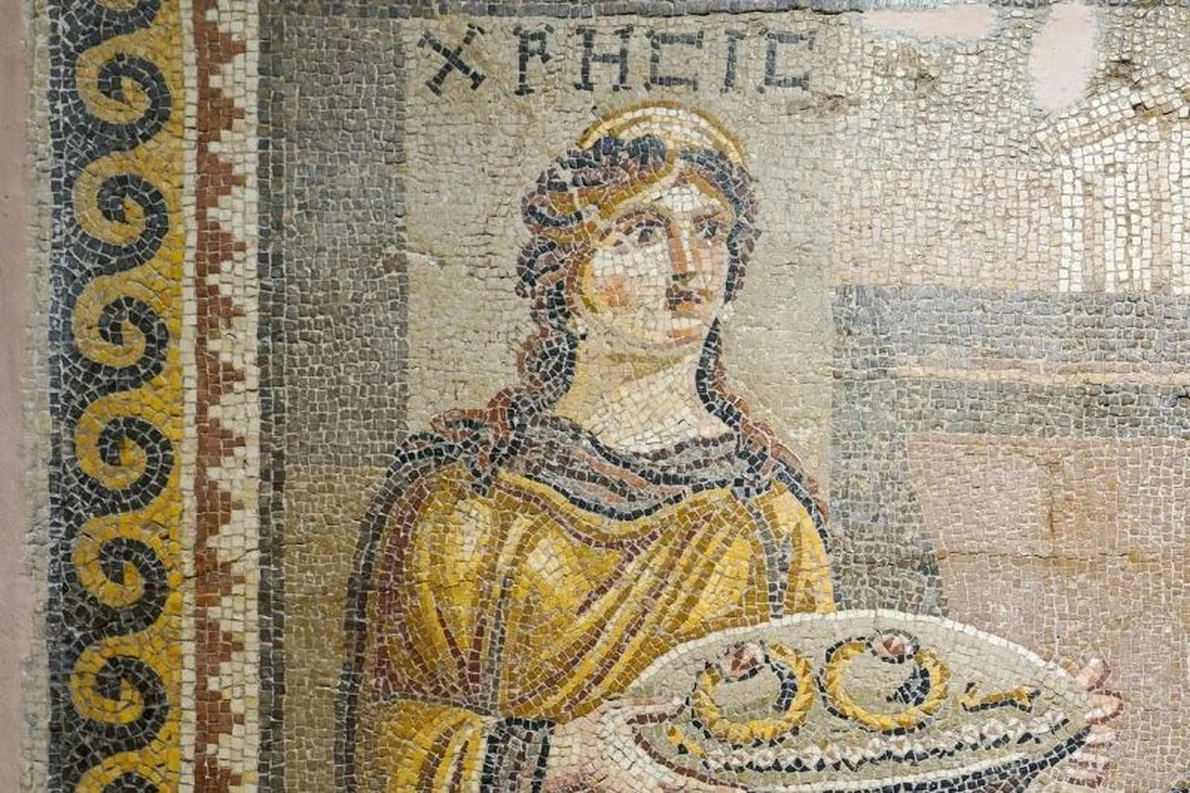 Mozaicul Khresis (© Muzeul de Arheologie Hatay Necmi Asfuroğlu)