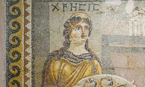 Mozaicul Khresis (© Muzeul de Arheologie Hatay Necmi Asfuroğlu)