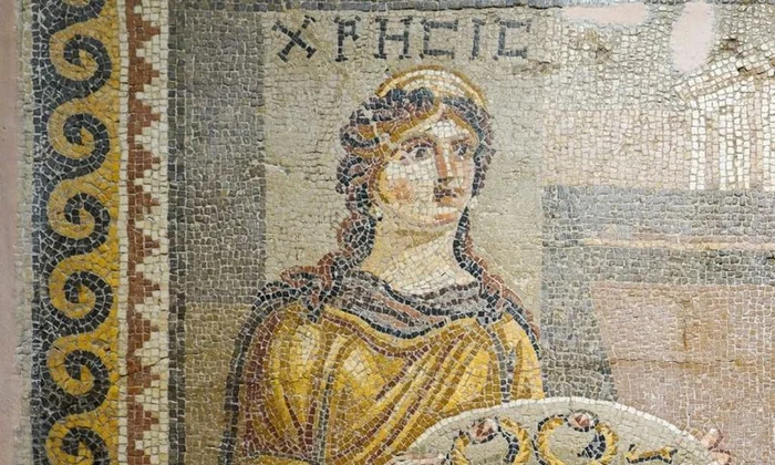 Mozaicul Khresis (© Muzeul de Arheologie Hatay Necmi Asfuroğlu)