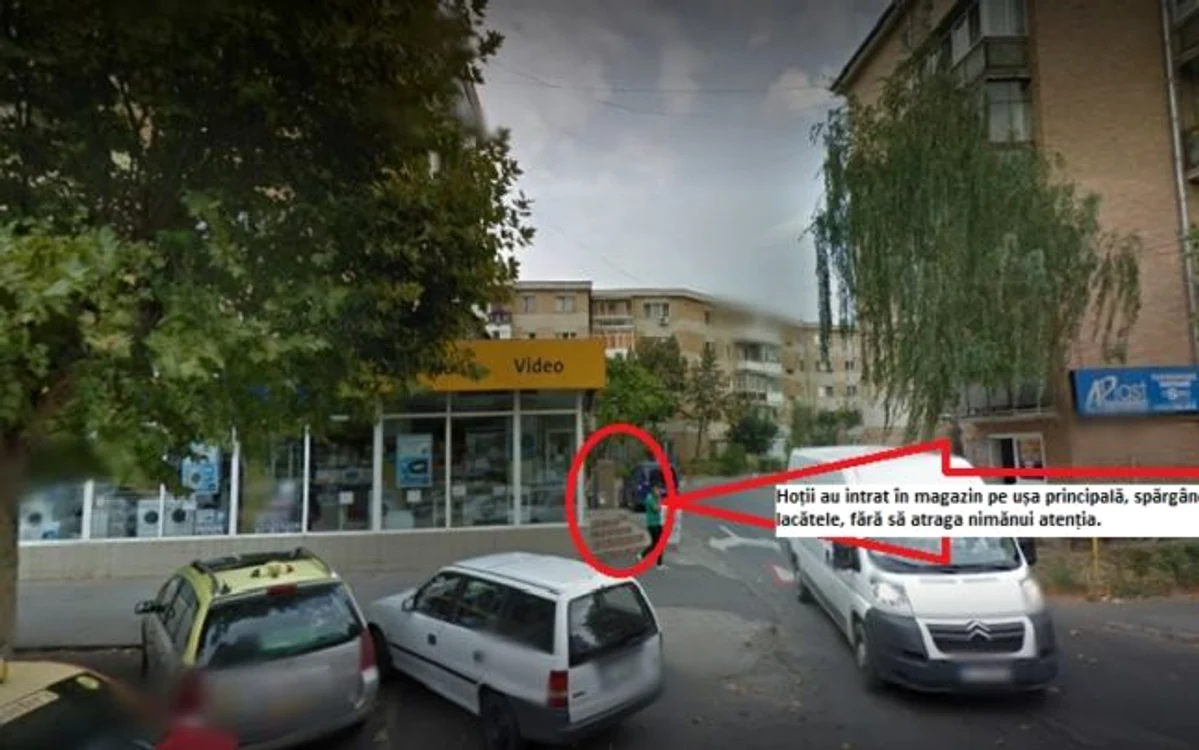 Magazinul Flanco prădat de hoţi la Râmnicu Vâlcea Foto Adevărul