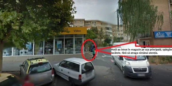 Magazinul Flanco prădat de hoţi la Râmnicu Vâlcea Foto Adevărul