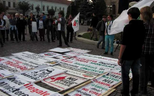 protest rosia montana cluj 13 oct