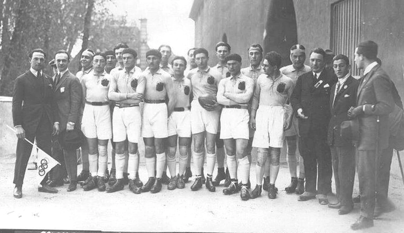 Naționala de rugby a României, participantă la Jocurile Olimpice din 1924 (FOTO: Rugby Romania)