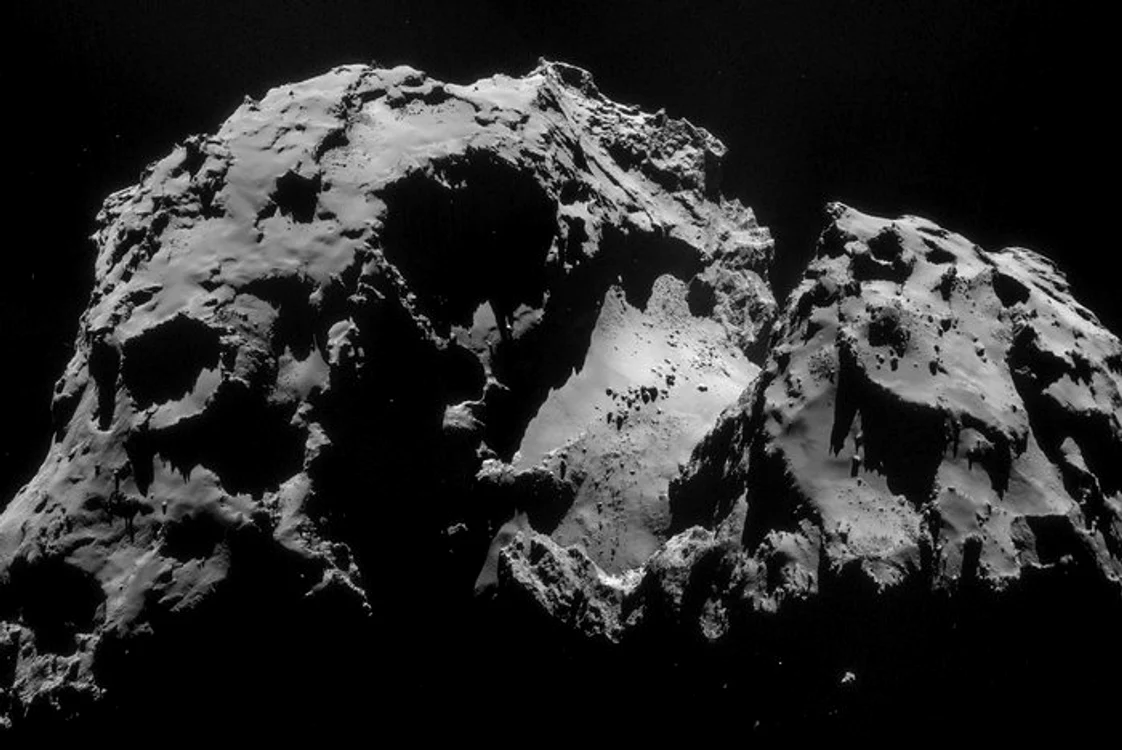 Primele imagini trimise de robotul Philae, miercuri 12 noiembrie 2014, cu o cometă în mișcare