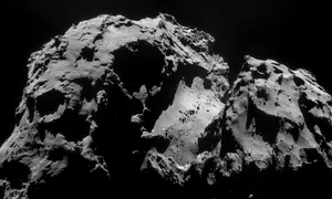 Primele imagini trimise de robotul Philae, miercuri 12 noiembrie 2014, cu o cometă în mișcare jpeg