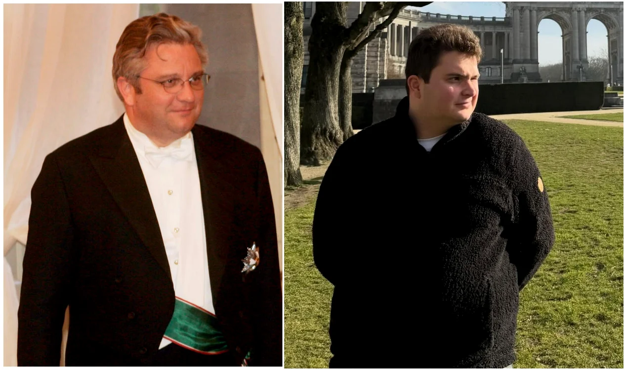 Prințul Laurent al Belgiei și fiul său din flori, Clement   FOTO  Casa Regală belgiană, Instagram jpg