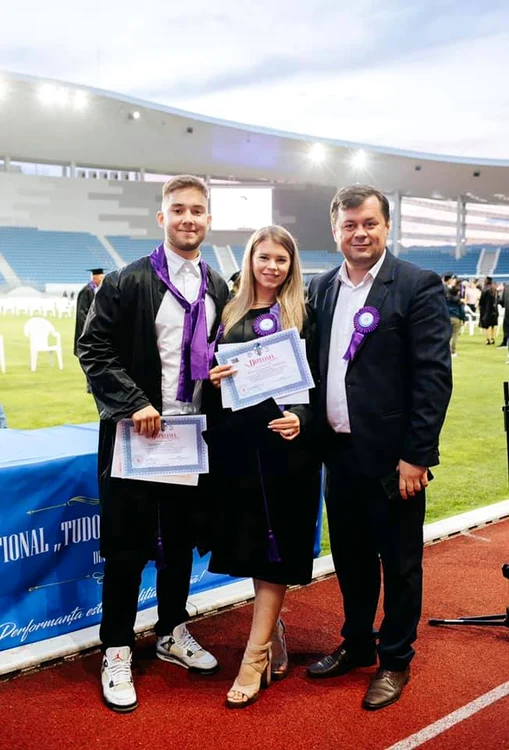Alexandru Nedelcu, Marcel și Alexandra Romanescu FOTO Facebook