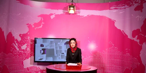 Prezentatoare televiziune Afganistan FOTO EPA-EFE