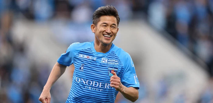 Kazuyoshi Miura joacă fotbal chiar și la 55 de ani. Foto EPA EFE