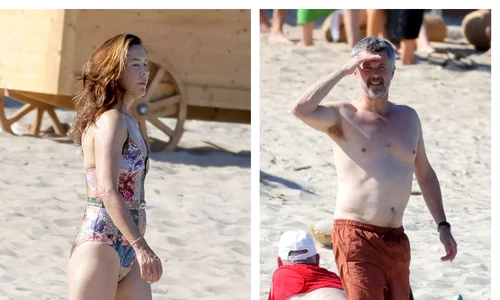 Mary și Frederik la plajă foto Profimedia jpg
