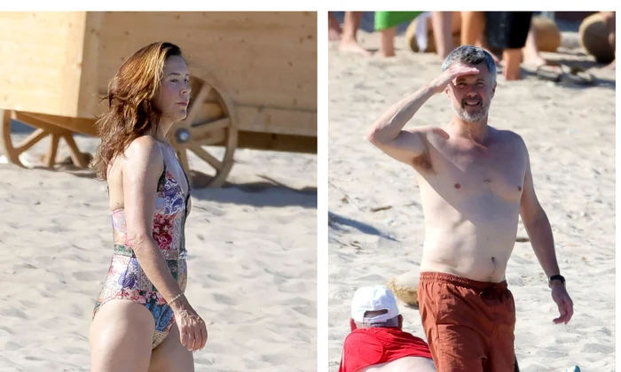 Mary și Frederik la plajă foto Profimedia jpg
