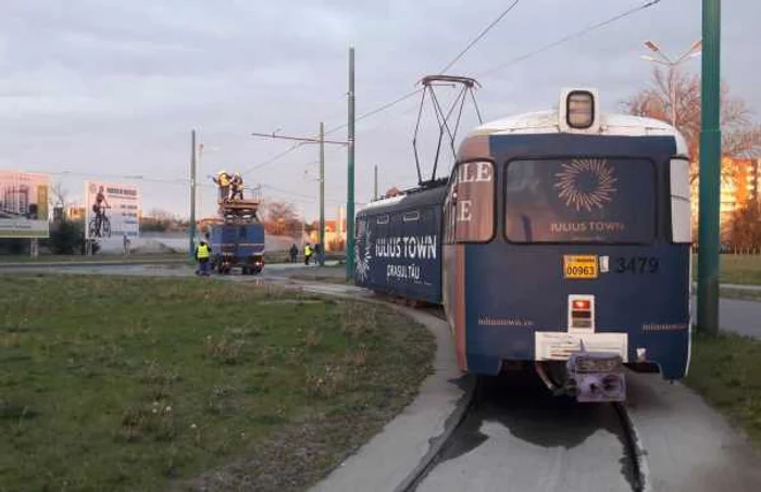 Tramvai la Shopping City Timişoara