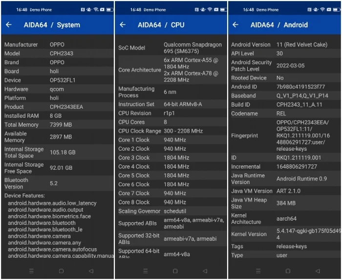 OPPO Reno 7 Lite 5G specs