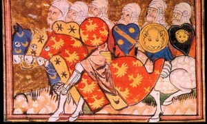 Soldați ai lui Saladin. Desen dintr-un manuscris francez de la 1337 (© Wikimedia Commons)