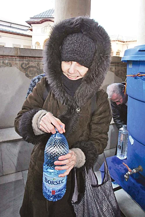 Georgeta Corbu a luat de ieri agheasmă