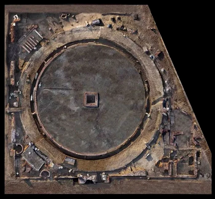 O vedere de sus a templului (© Ministerul Turismului și Antichităților din Egipt)