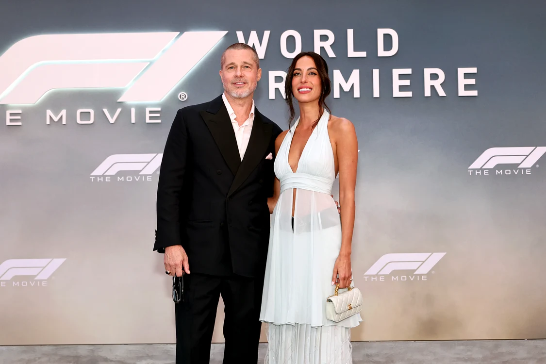 Brad Pitt și Ines de Ramon la premiera mondială a filmului F1,16 iunie 2025, New York, Foto Jamie McCarthy, Getty Images pentru Warner Bros (2) jpg