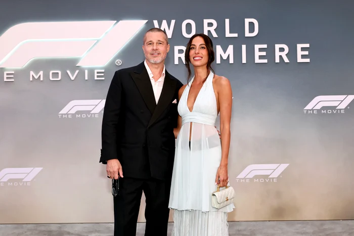 Brad Pitt și Ines de Ramon la premiera mondială a filmului F1,16 iunie 2025, New York, Foto Jamie McCarthy, Getty Images pentru Warner Bros (2) jpg