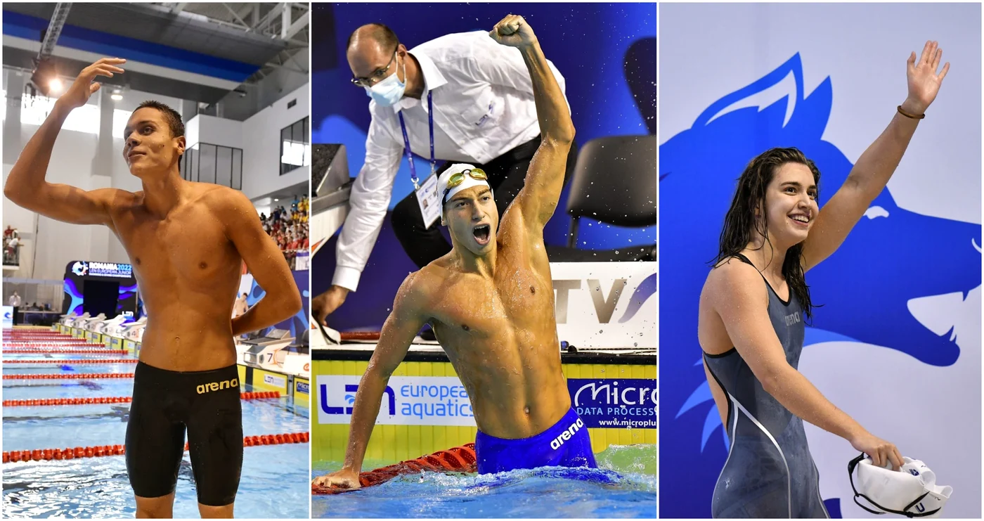 David Popovici, Vlad Stancu, Bianca Costea jpg