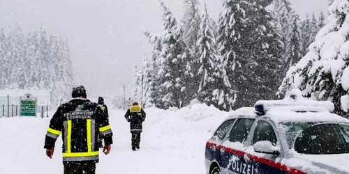 Poliţie Austria iarnă FOTO EPA-EFE / Michael Gruber