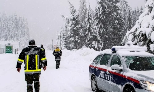 Poliţie Austria iarnă FOTO EPA-EFE / Michael Gruber
